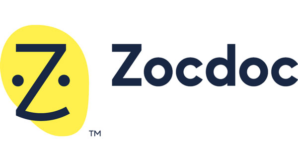 The Zocdoc logo features a stylized yellow face, with a "Z" forming the eyes and nose, capturing the essence of NYC's dynamic energy. Accompanied by the word "Zocdoc" in bold, dark lettering, it reflects a commitment to connecting patients with top-notch therapy services.
