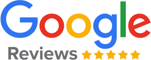 Google Reviews logo with "Google" in colorful letters and "Reviews" in gray, reminiscent of therapy sessions in NYC. Below are five yellow stars, reflecting the high satisfaction and positive outcomes often associated with the city's top-rated therapists.